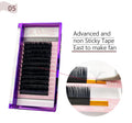 Wholesale Matte Dark Black CC D Box Packaging Custom Logo Handmade Cashmere Eyelash Extensions with Free Sample