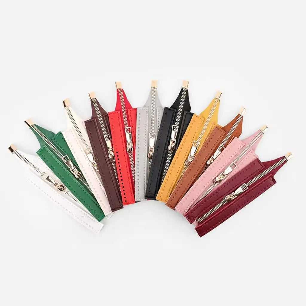 20cm DIY Zipper for Woven Bag Hardware PU Leather Sewing Accessories