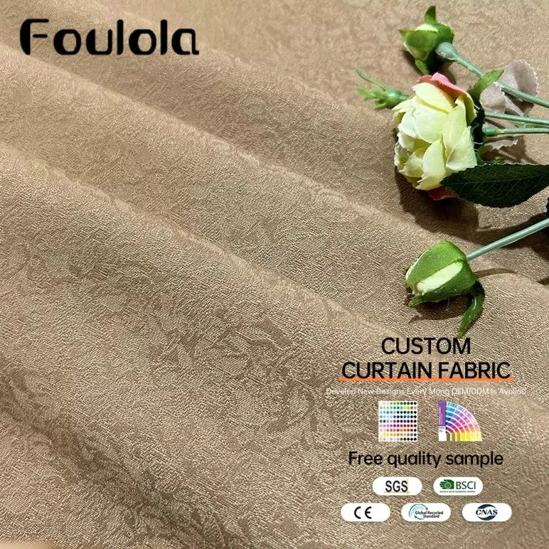 Factory Supply Drapes Curtains Modern Polyester and Curtain Fabrics