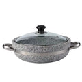Big Size Direct Heating Granite Soup Pot Moor Stone Sizzling Hot Pot Cooking Wok Baking Rice Cooking Food Serving Stone Pot