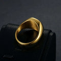 Silver Blank Signet Ring Stainless Steel Man Ring  18K Gold Plated Wedding Rings