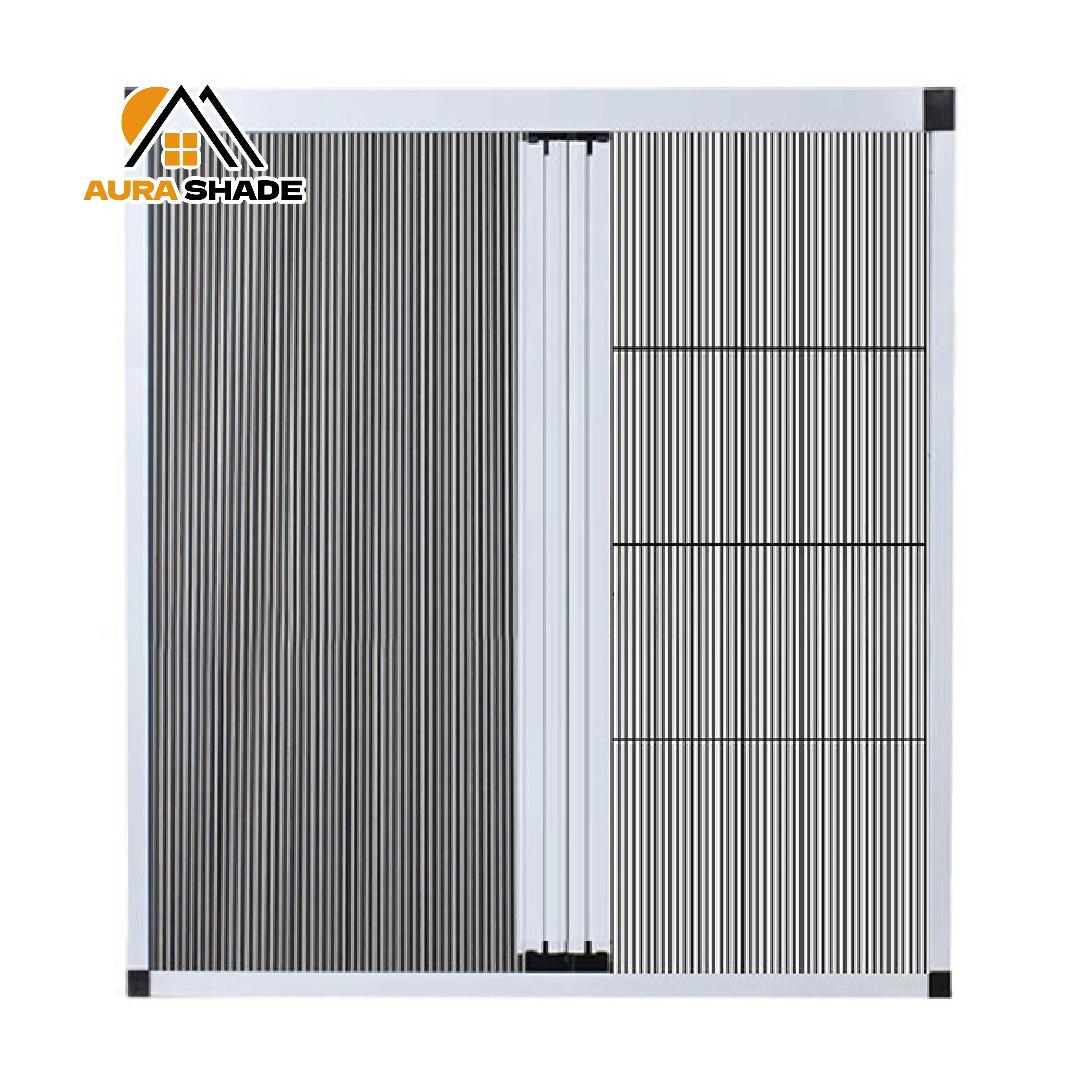 New Type 30mm Left and Right Double Opening Pleated Mosquito Net Window Blinds Blackout Honeycomb Blinds for Window