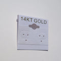 Custom Printed Folded Paper Cardboard Gift Card for Necklaces & Earrings Store Display & Packaging Jewelry Container