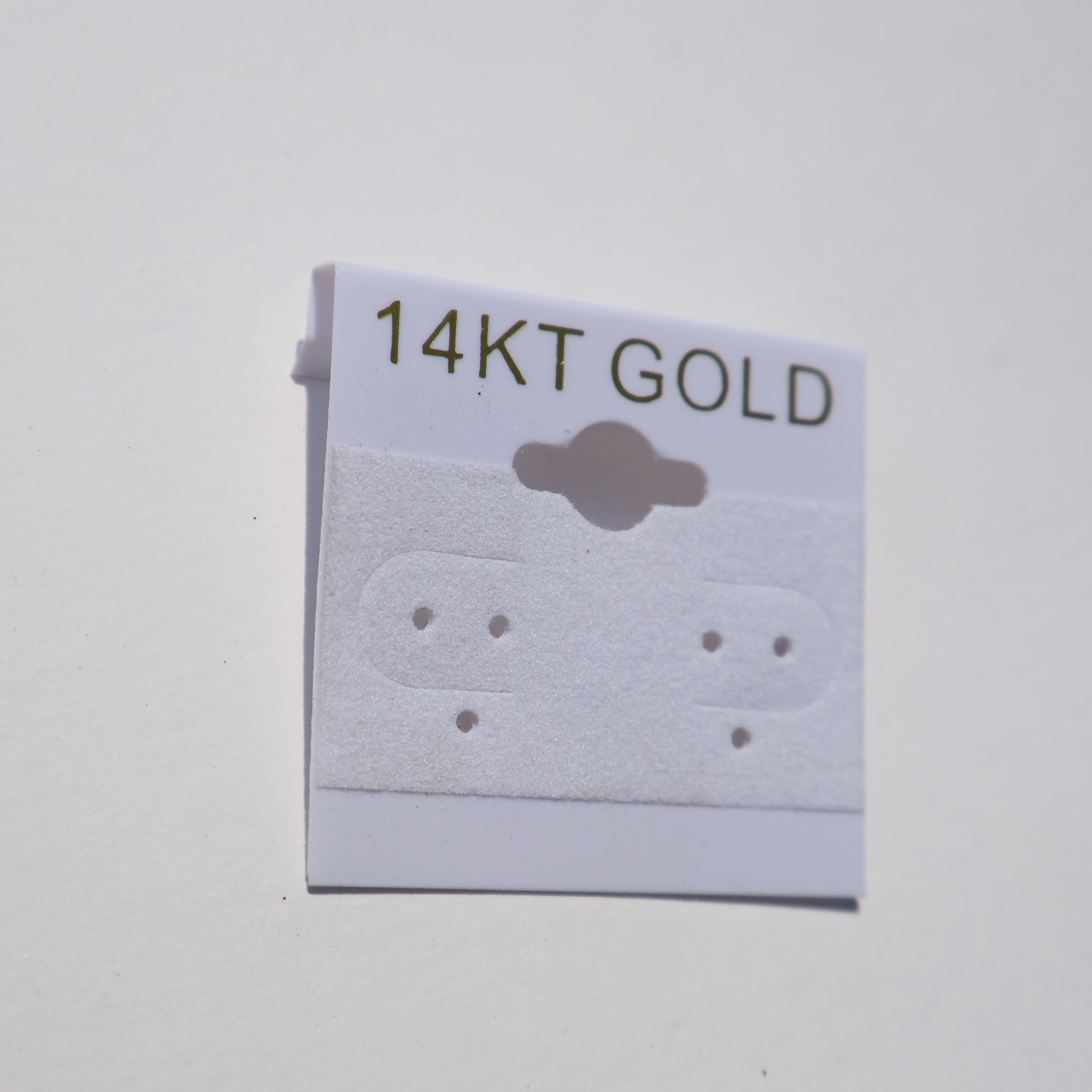 Custom Printed Folded Paper Cardboard Gift Card for Necklaces & Earrings Store Display & Packaging Jewelry Container