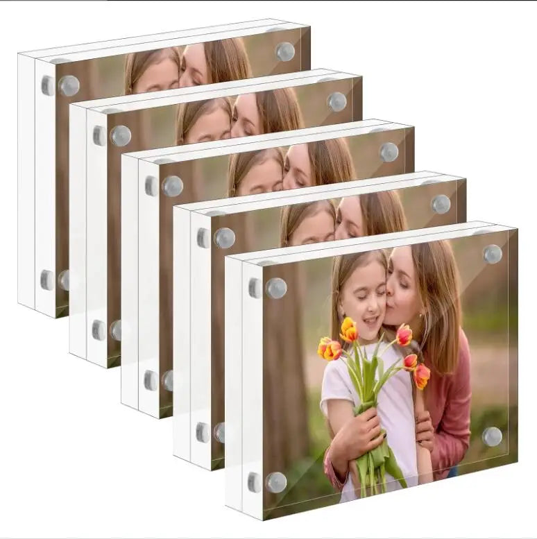 Hot Sale Mini 3x5 Inch Acrylic Picture Frame Clear Acrylic Magnetics Photo Frame