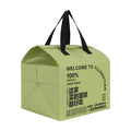 Premium Aluminum Foil Non-Woven Cooler Bags Waterproof Cold Food Delivery Bag for Bakery Takeaway Letter Pattern