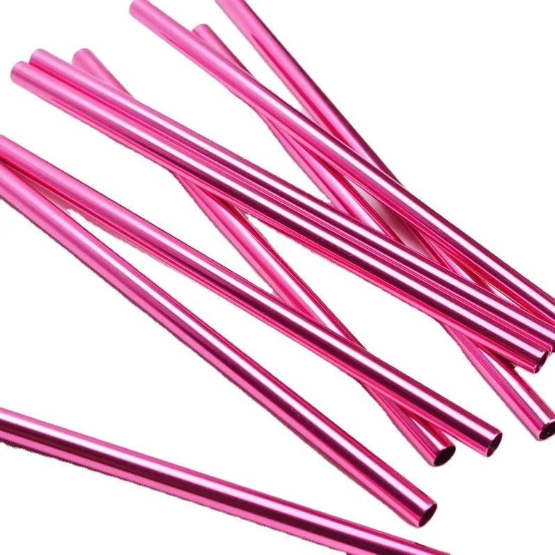 Aluminum Straws Hot Sell Portable Reusable Drinking Straw With Logo