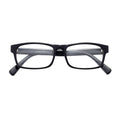 Sophisticated Business Square Myopic Eye Glasses - Professional Short Sighted Eyewear Sleek Black Acetate Spectacles