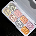 8 Color Shimmer Pearl Diamond Highlighter Palette Pressed Mineral Powder Face Makeup Shiny Highlight