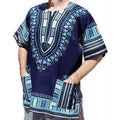 MT-P105 Unisex African Ethnic Style Print Performance Party Personality T-Shirt