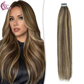 FH Straight Invisible Seamless Tape in Remy Human Hair Extensions Pu Narrrow Side Tape Hair
