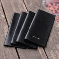 Black Leather Check Storage Clip Presenter Cafe Bar Check Book Restaurant Bills Holder Receipt Holder