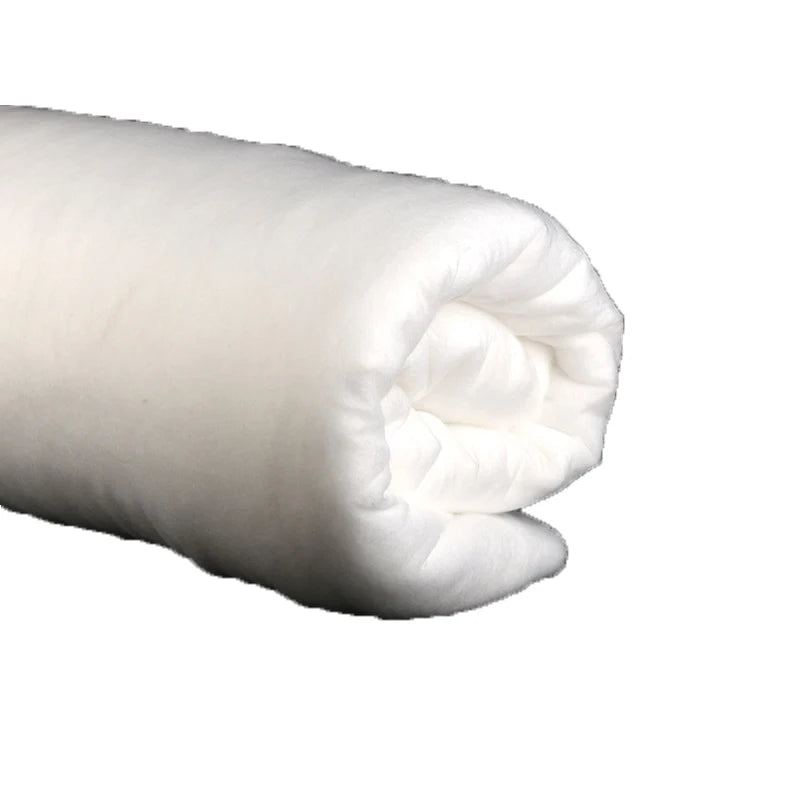 100% Cotton Organic Breathable Fusible Memory Eco-Friendly Wadding with Custom Thickness for Quilts & Bedding