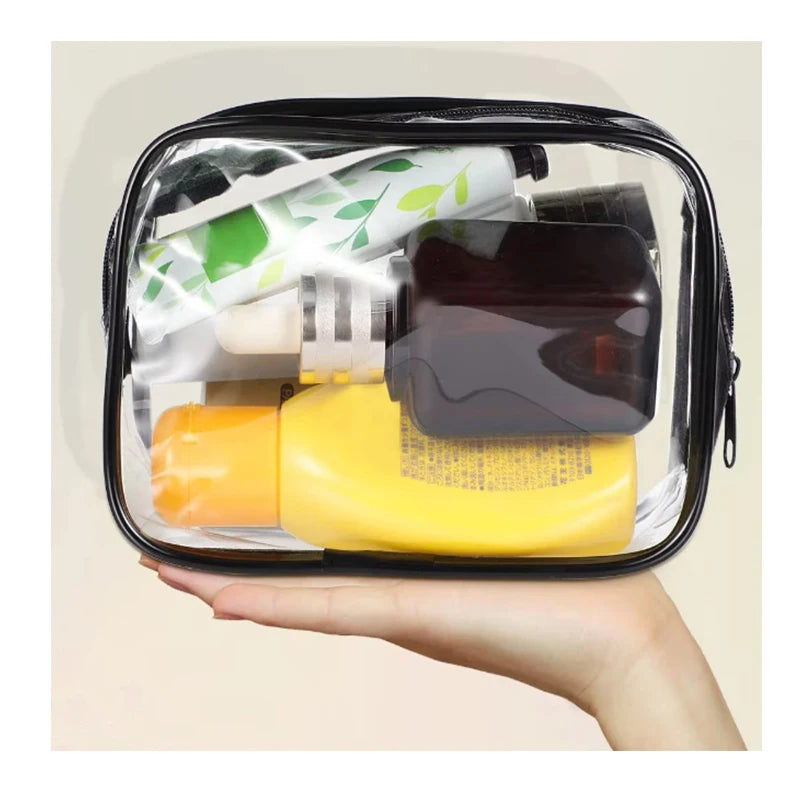 Travel Waterproof Clear Women Transparent Pvc Cosmetic Bags