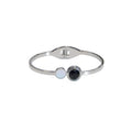 Hot Selling Fashion 18k Rose Gold Plated Stainless Steel Black and White Shell Letter Bracelet Suitable for Women's Anniversary