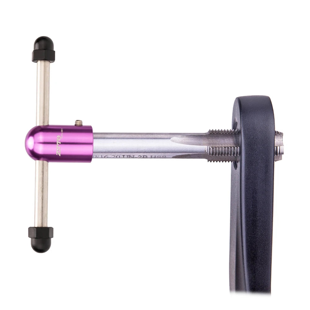 ZTTO Bicycle Crank Thread Tap Drill Bits Crankset 9/16 Inch Threading Driver Universal Pedal Thread Tool Steel Sashes 9 16 Taps