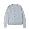 Women Cardigan Sweater School Uniform Long Sleeve Knitted Sweater