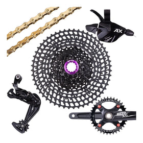 ZTTO Ultralight 12-Speed MTB Groupset Rear Derailleur Shifter Crankset Chain 11-52T Cassette Freewheel HG Hub for 12S Bike