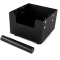 Custom Logo Coffee Accessories Durable Stainless Steel Shock Absorbent Square Espresso Knock Box with Rubber Knocking Bar