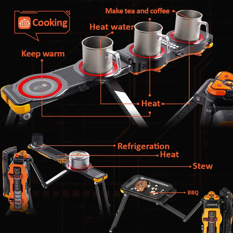 Camping Solar Cooker Electric Cooking Stove for Cooking Dc Portable Outdoor