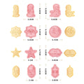 Saffron 8pcs/Box Cookie Cutter Set Multiple Designs Eid Mubarak Cookie Mold Plastic Wholesale for Homemade Biscuits