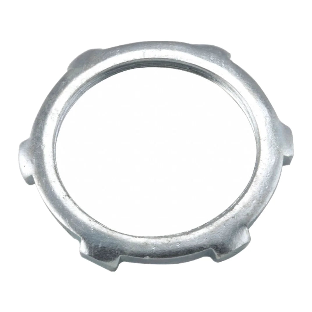 Zinc Plated Carbon Steel External Teeth Electrical Lock Nuts Conduit Locknut