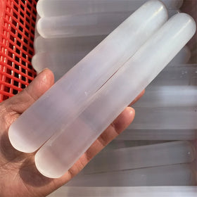 Hot Sale Spirit Healing Bulk Selenite Crystal Sticks White Selenite Massage Wand