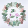 Huiying Heart Shape Fluorite Gua Sha Skincare Massage Tool