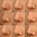 Cheap Price Gold Nose Ring Design Gold Nose Rings Plain Nose Ring Hook for Women