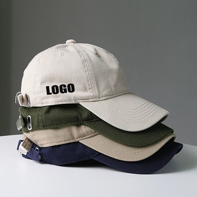 Fashionable Light Plate Animated Pattern Baseball Cap Solid Color Oxford Fabric Dobby Argyle Washed Cotton for Spring Autumn Use