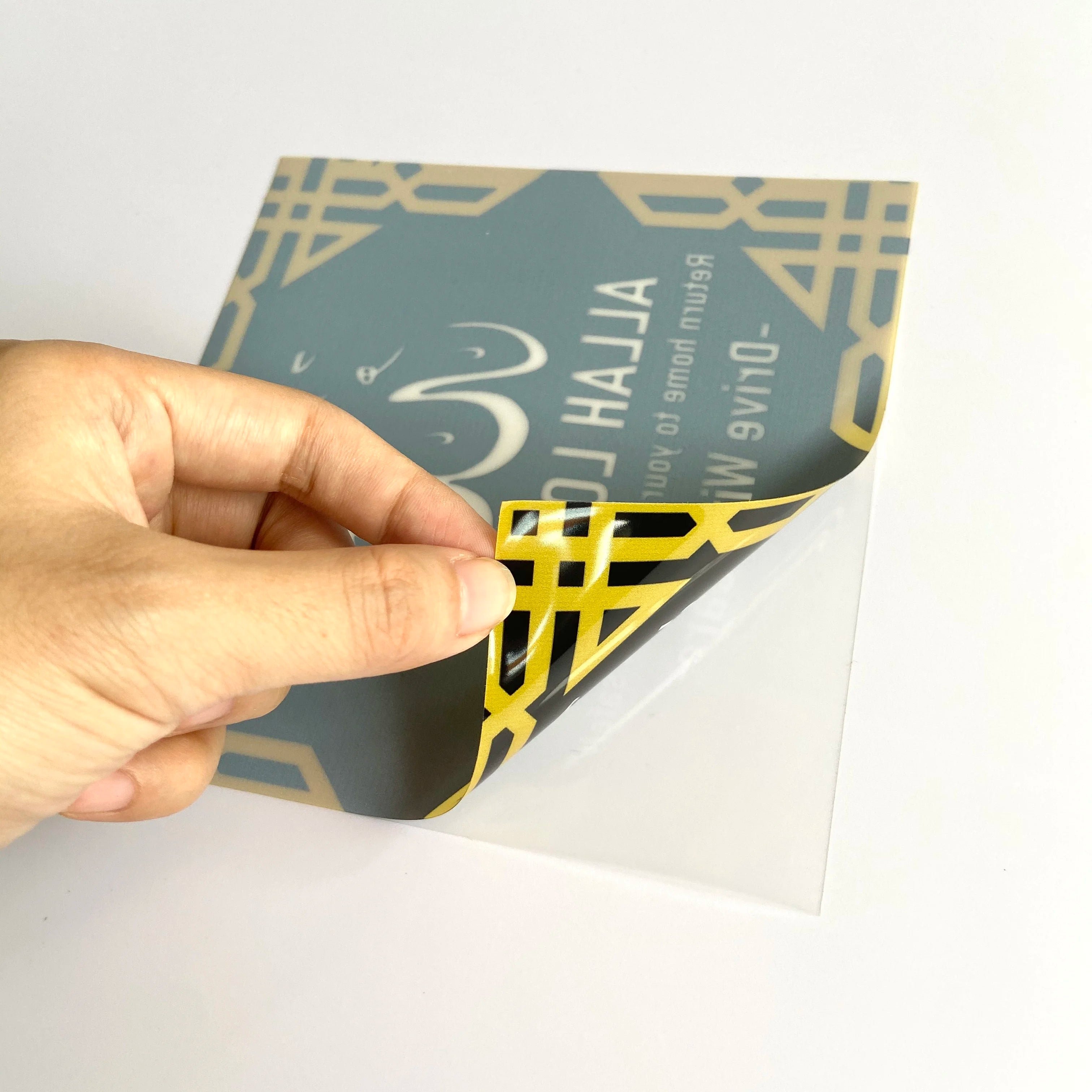 Custom Front Adhesive Stickers Apply Inside the Glass
