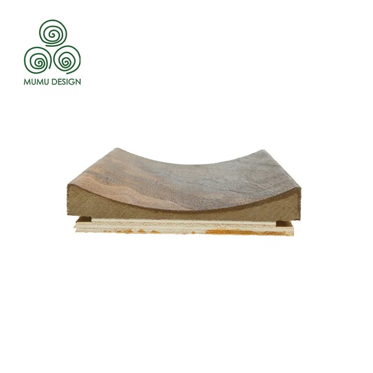 MUMU Dining Room Custom Interior Veneer Solid Wooden 3D Stick on Soft Fluted Wood Benable Panel