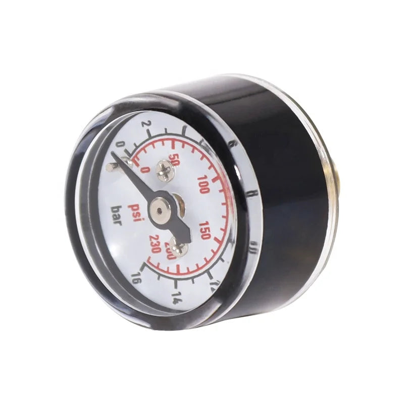 M10 Pressure Gauge Double Scale Manometer 230 psi 16 bar
