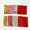 8x8cm Embossed Multicolor Print Aluminum Foil Sheet for Food Chocolate Wrapping Paper