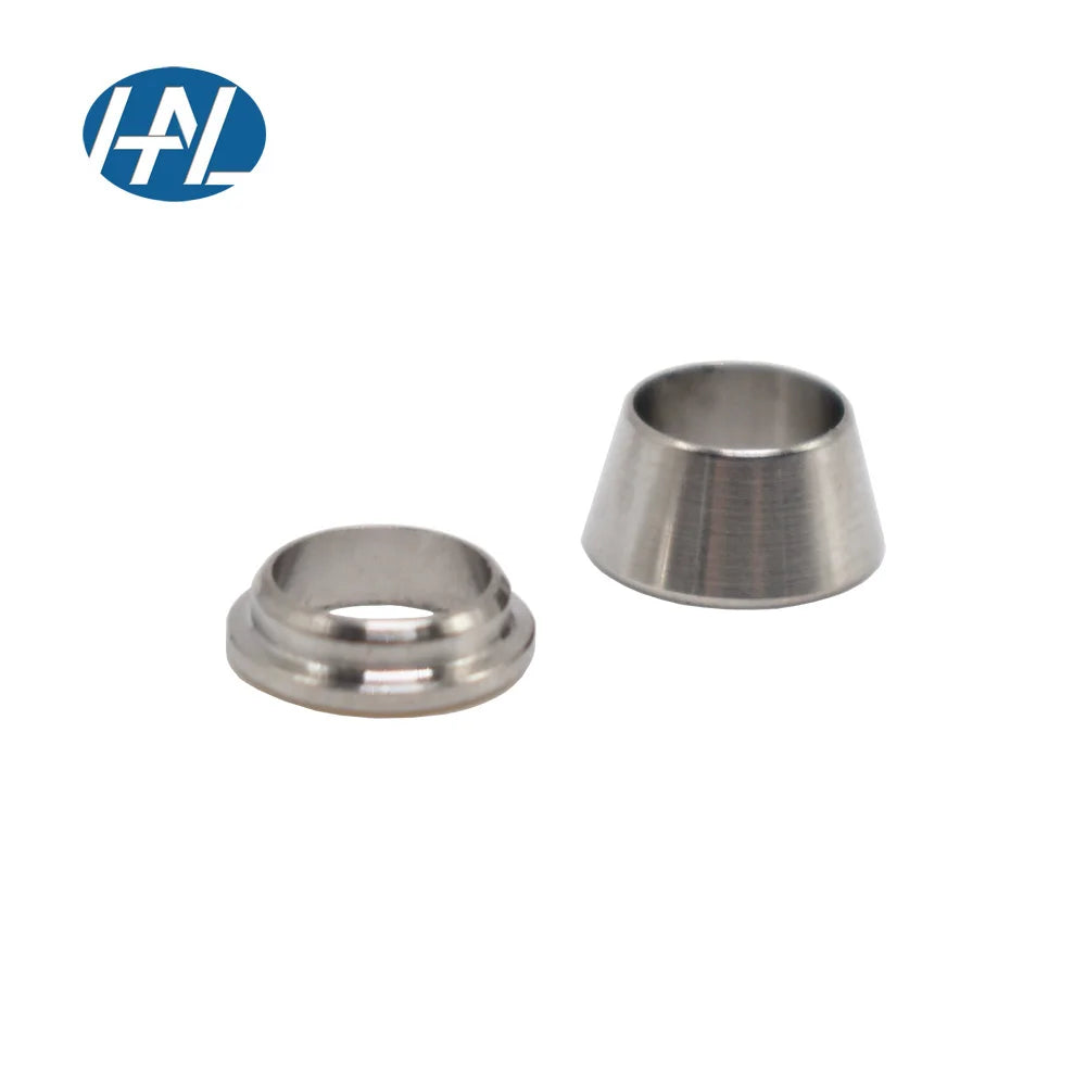 316 Stainless Steel Double Ferrule Sets Polished Front and Back Ferrule for Compression Fitting