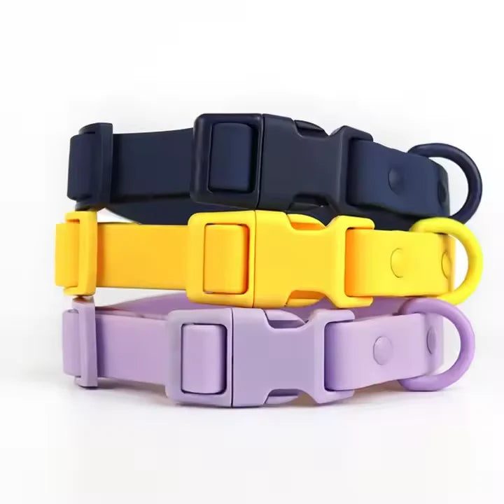 OEM Dog Collar Waterproof and Bite Resistant Dog Collar Pvc   Degradable Material Pet Collars Hemp