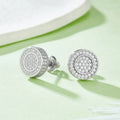 J013 Hiphop Jewelry Wholesale Custom 2024 Men New 925 Sterling Silver Iced Out VVS Diamond Moissanite Hip Hop Stud Earrings