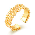 QX Custom OEM Minimalist Vintage Engagement 18k Gold Plated Fine Jewelry 925 Sterling Silver Wed Luxury Rings for Women