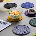 Early Riser New Daisy European Retro Style Lotus Flower Insulation Pad Coaster Home Decor Place Mats for Cup Drinks