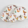 New Design Banquet Dinnerware Set Ceramic Dinner Plates Set with Gold Rim