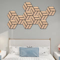 For KASARO Customizable Modern Home Acoustic Treatment Hexagonal Sound Panels with Decorative Wall Tiles Artistic Design