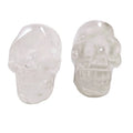 Huiying New 2025 new design carved 2 inch natural clear quartz crystal skull carving no jaw for sale Crafts
