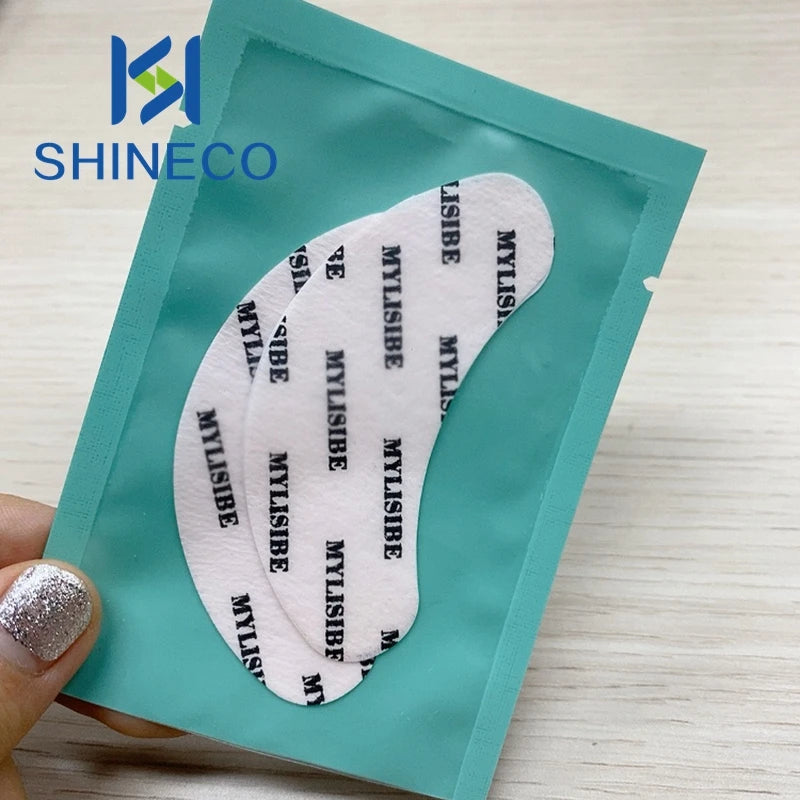 Custom Logo Lint-Free Hydrogel Sheet Eyelash Eye Patch Private Label OEM Under Gel Pads for Lash Extensions