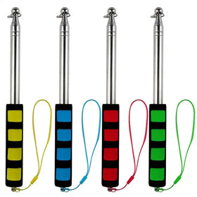 Telescopic Flagpole 1.6M Handheld Flagpole 1.2M Office Flagpole Stainless Steel Pole for Commanding Tour Guide