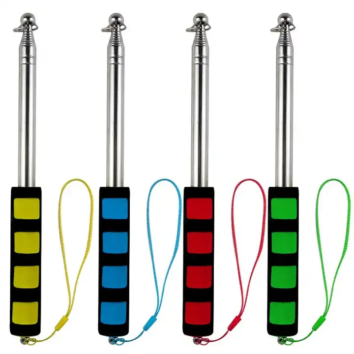 Telescopic Flagpole 1.6M Handheld Flagpole 1.2M Office Flagpole Stainless Steel Pole for Commanding Tour Guide