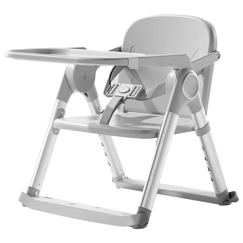 Indoor and Outdoor Baby Food Eating High Chair Portable Travel Child Booster Seat Baby Feeding Dining Chair With Removable Tray