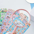 Nekoni Adhesive Animal Stickers Decals Cute Kawaii Decal Decorative Paper Original Designs Animal Decals Stickers