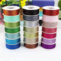 MU 1cm 1.5cm 2.5cm 3.8cm Polyester Glitter Ribbon Colorful Flash Ribbon Flash Light Roll Christmas Festival Wedding Decorations