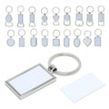 DIY Sublimation Keyring Round Alloy Promotion Gifts Various Styles Blank Metal Keychain Wholesale Sublimation Metal Key Chains