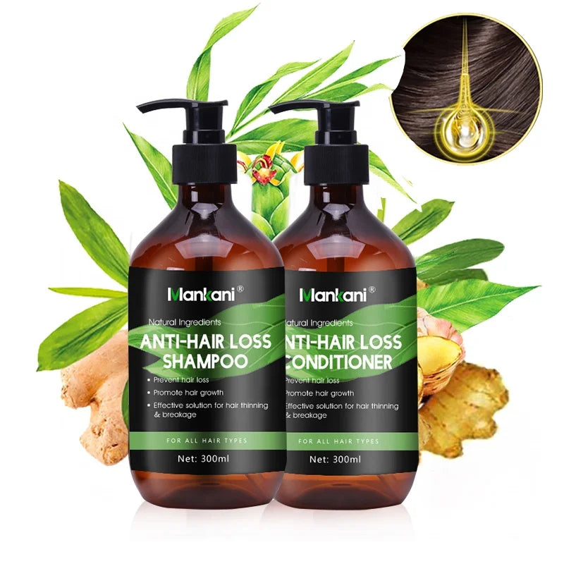 OEM Private Label Hair Loss Product Organic Shampoo and Conditioner Set for Black Hair Growth Shampoo for Oily Hair